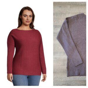 NWT DENVER HAYES | Cozy Boat Neck Pullover Sweater | Sz. XL